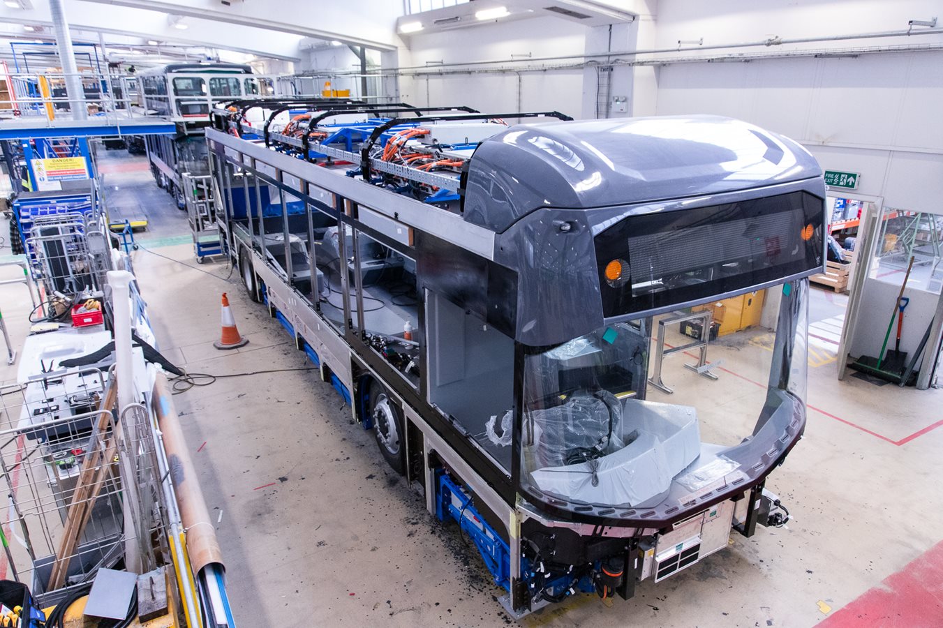 A picture of a new Foyle Metro Zero Emission Bus, with the 'Zero Emission' logo on the side