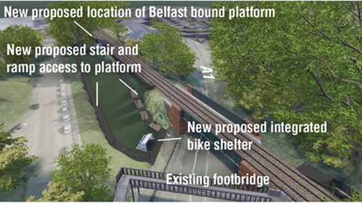 Belfast Bound Platform