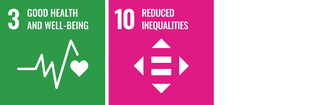 UN Sustainability Development Goals - Good Health and Well Being - Reduced Inequalities