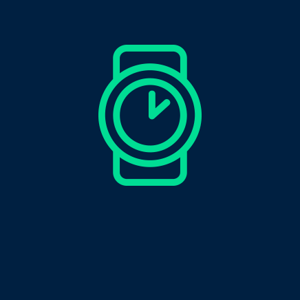 Icon showing a wristwatch