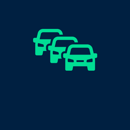 Icon showing three cars